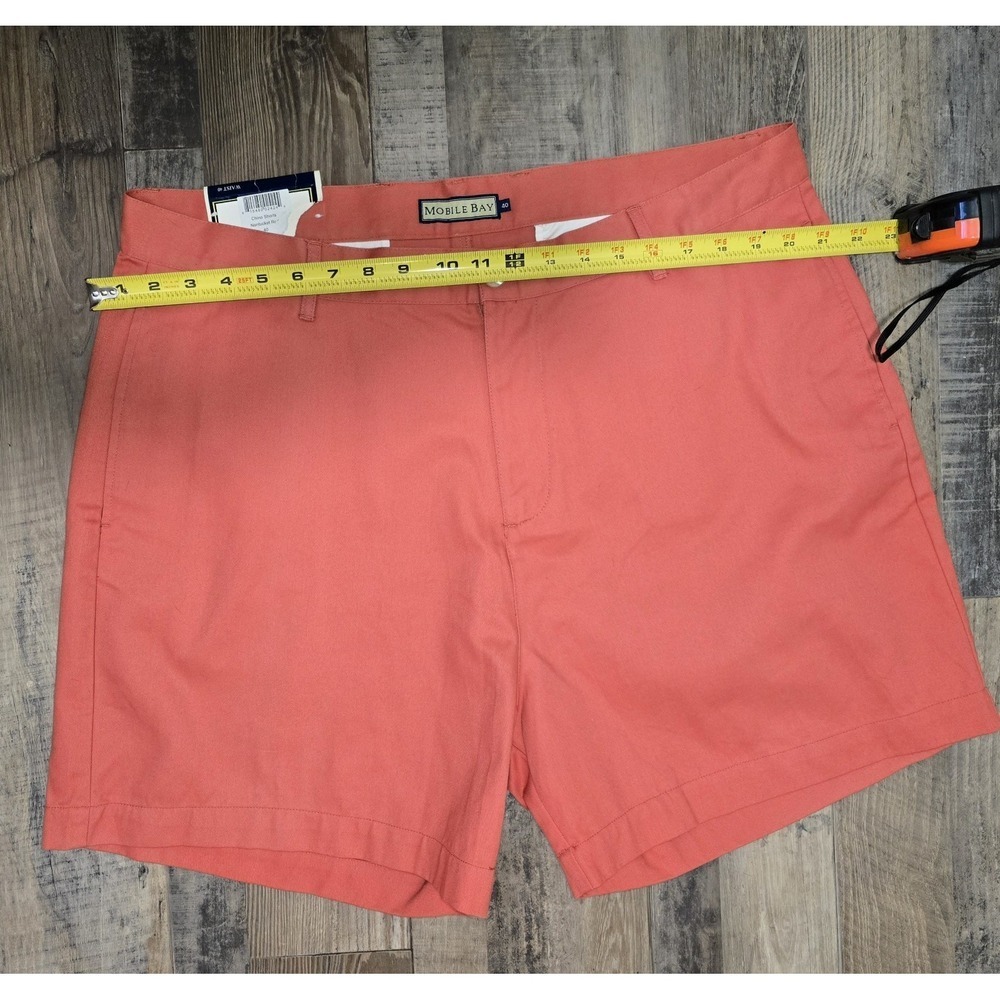 Mobile Bay by Charles Oliver Chino Shorts Red Coral Size 40 Men Resort, Tropical - Picture 5 of 10
